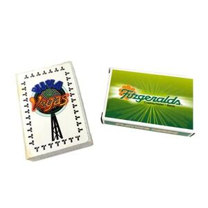 Vintage Collectible Lot Of 2 Casino Playing Cards Viva Vegas Fitzgeralds Reno